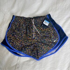 NWT Nike Running Shorts Blue and Yellow Multicolored size medium